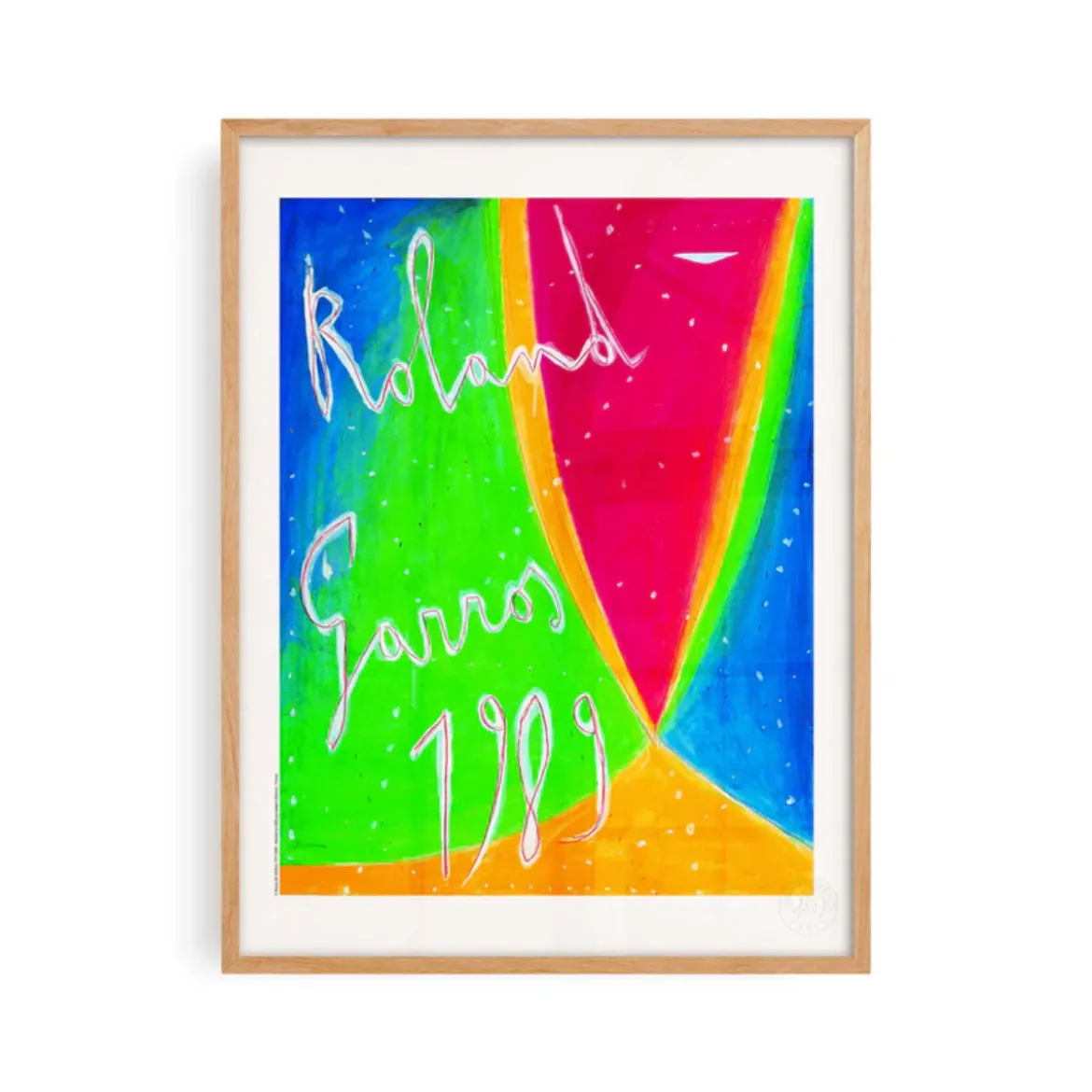 Affiche Roland-Garros 1989 - Nicola De Maria - 30 x 40 cm