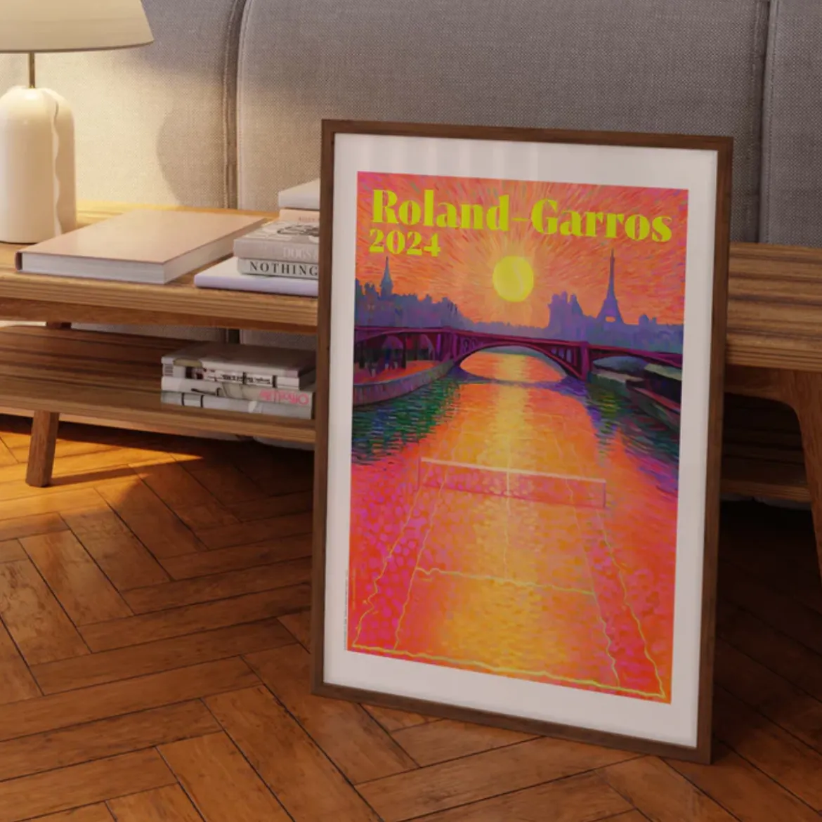 Affiche Roland-Garros 2024 - Paul Rousteau - 30 x 40 cm