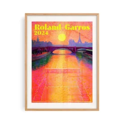 Affiche Roland-Garros 2024 - Paul Rousteau - 30 x 40 cm