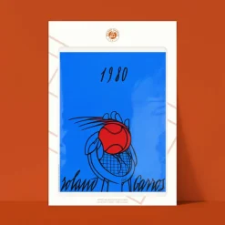 Affiche Roland-Garros 1980 - Valerio Adami - 30 x 40 cm