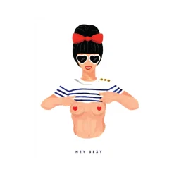 Affiche Sexy Girl - 29,7 x 39,7 cm
