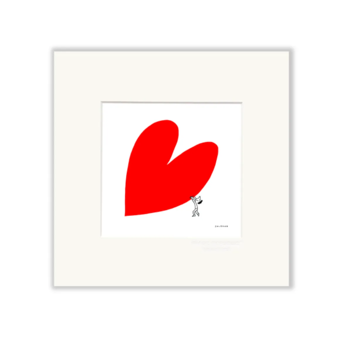Affiche Soledad Coeur 04 - 22 x 22 cm