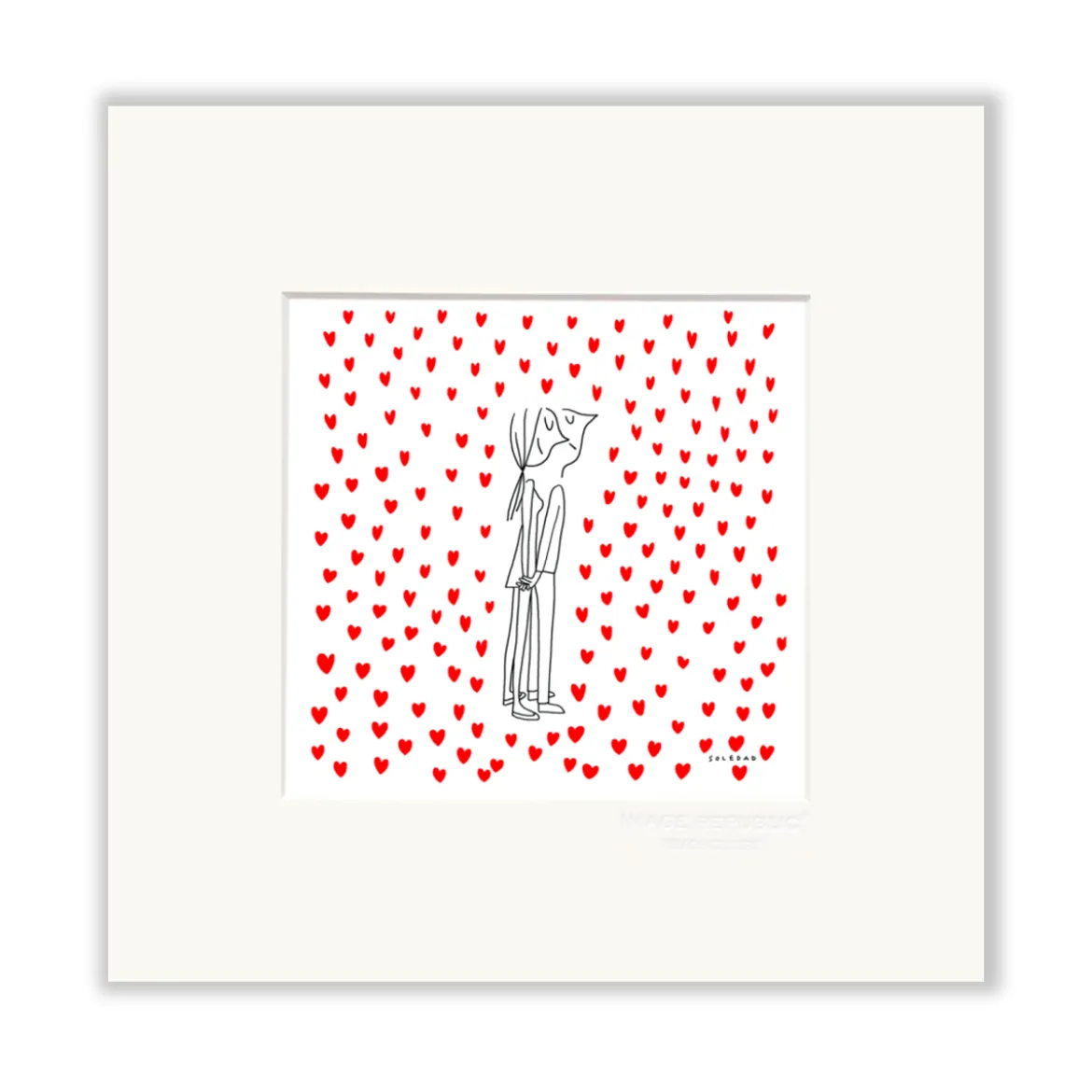 Affiche Soledad Coeur 03 - 22 x 22 cm