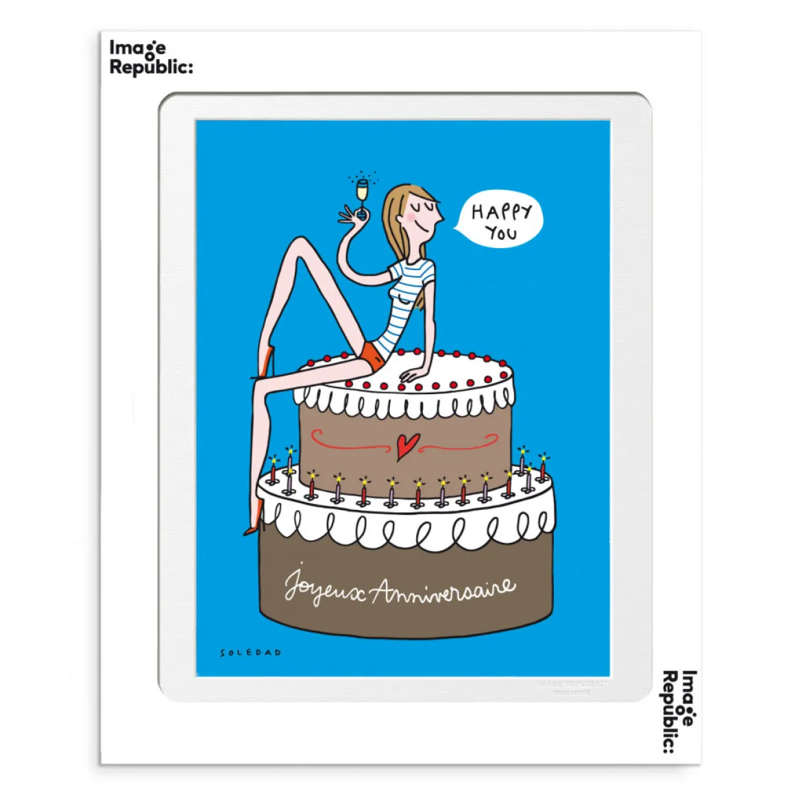 Affiche Soledad Happy You - 30 x 40 cm