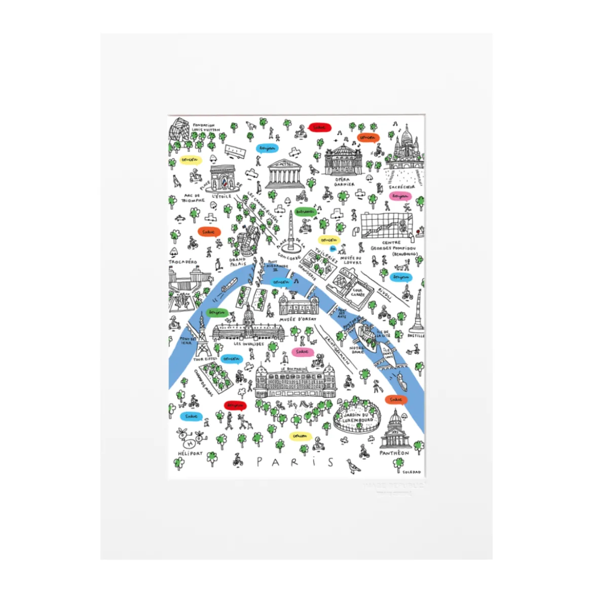 Affiche Soledad Monuments de Paris