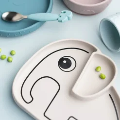 Assiette en silicone - Éléphant