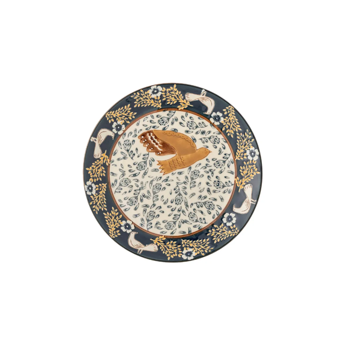 Assiette Hezha Grès - Bleu