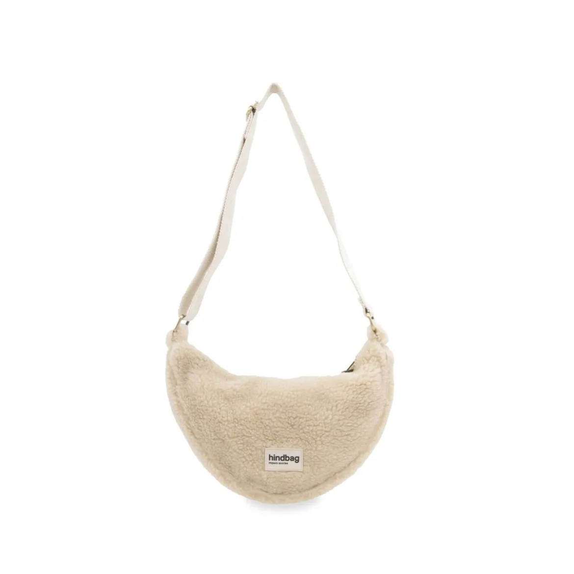 Banane Andrea en fourrure - Beige