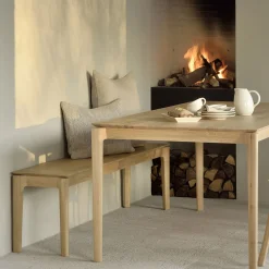 Banc Bok Chêne 186 x 35 x h 46 cm