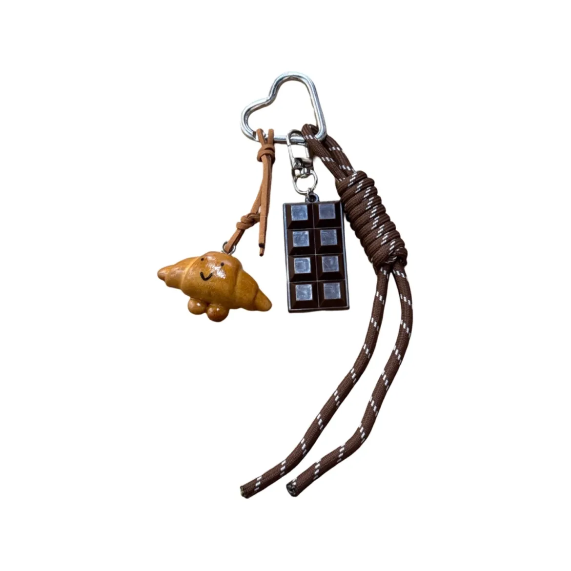 Bijou de sac - Croissant et Tablette de Chocolat