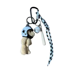 Bijou de sac - Ourson Casque Bleu