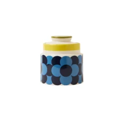 Bocal Carre Rayures Rétro Jaune - Orla Kiely