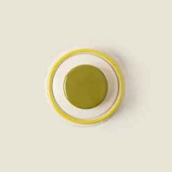 Bocal Carre Rayures Rétro Jaune - Orla Kiely