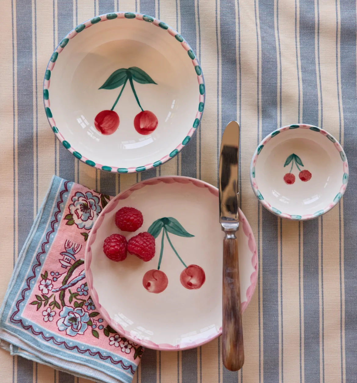 Bol dipping Cherries en céramique