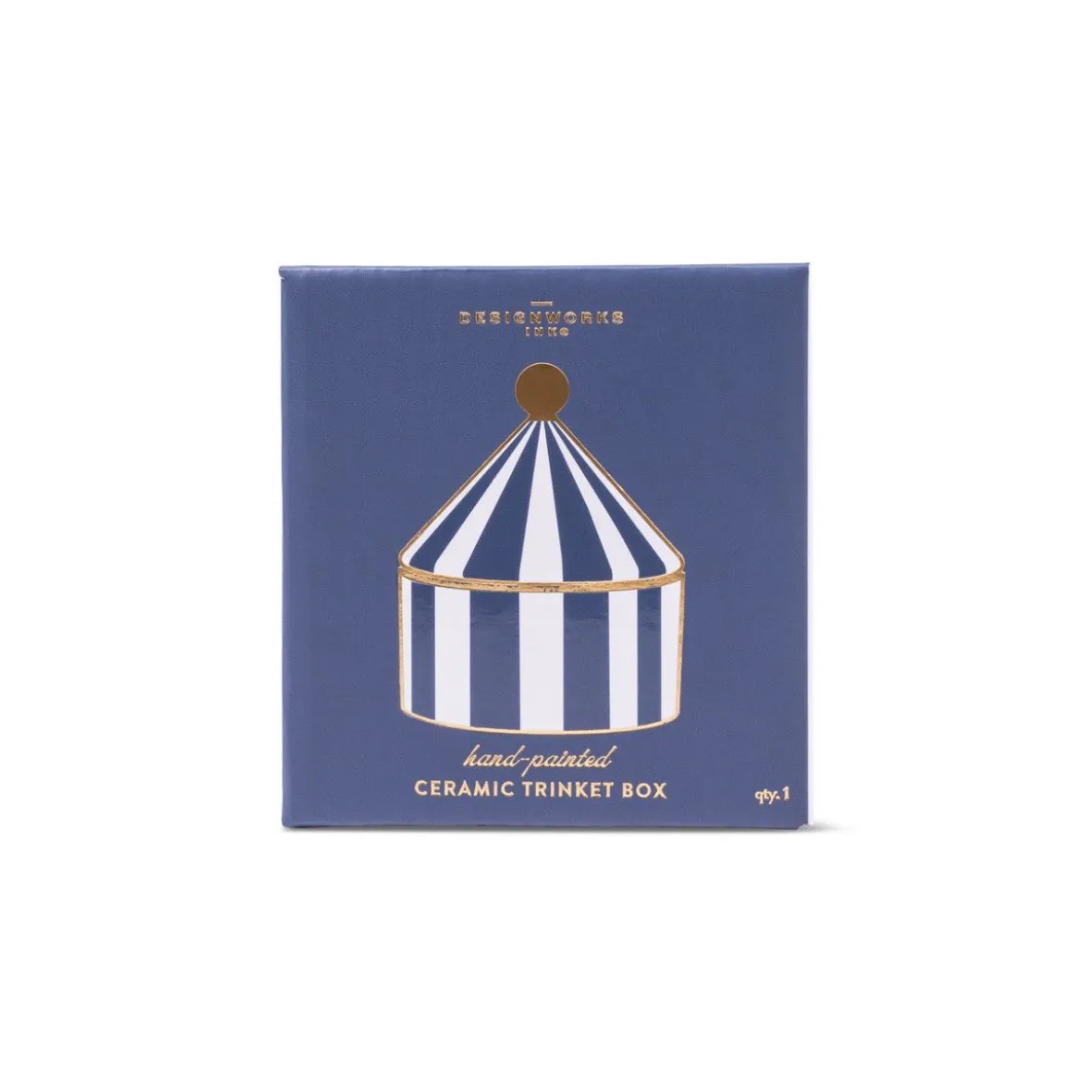 Boîte à bijoux Céramique Navy Stripe