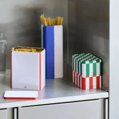 Boîte Tin L - Rouge et Blanc