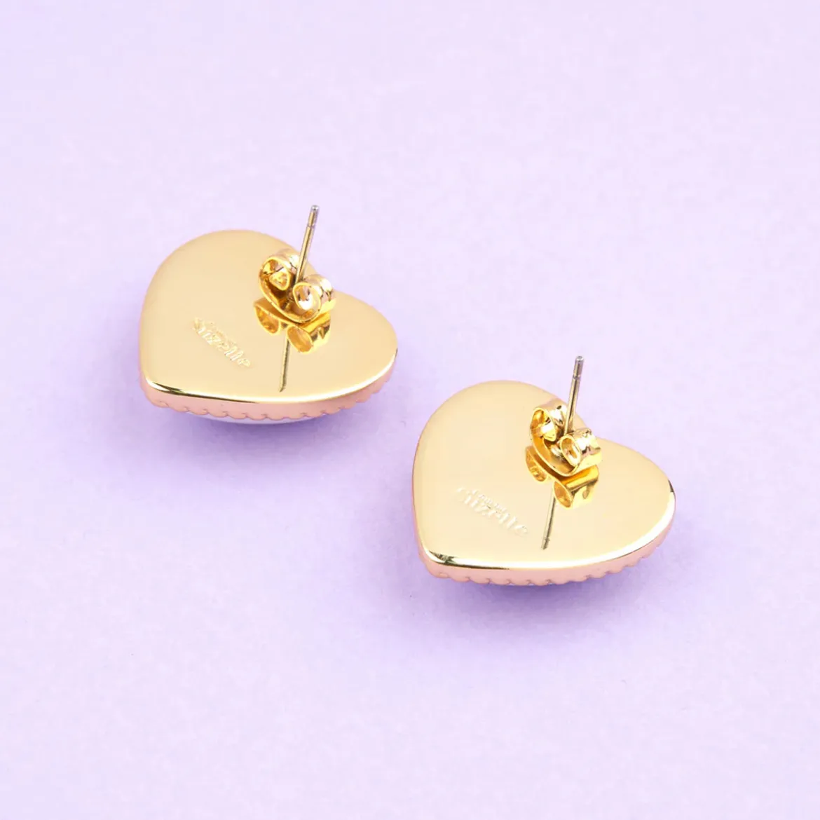 Boucles d'oreilles Coeur en Perle