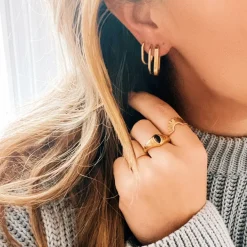 Boucles d'oreilles ovales