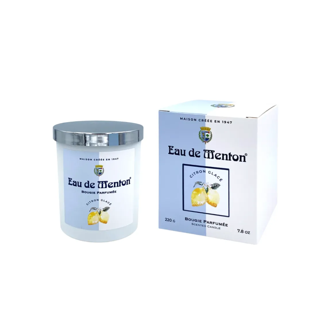 Bougie artisanale - Citron Glacé 220g