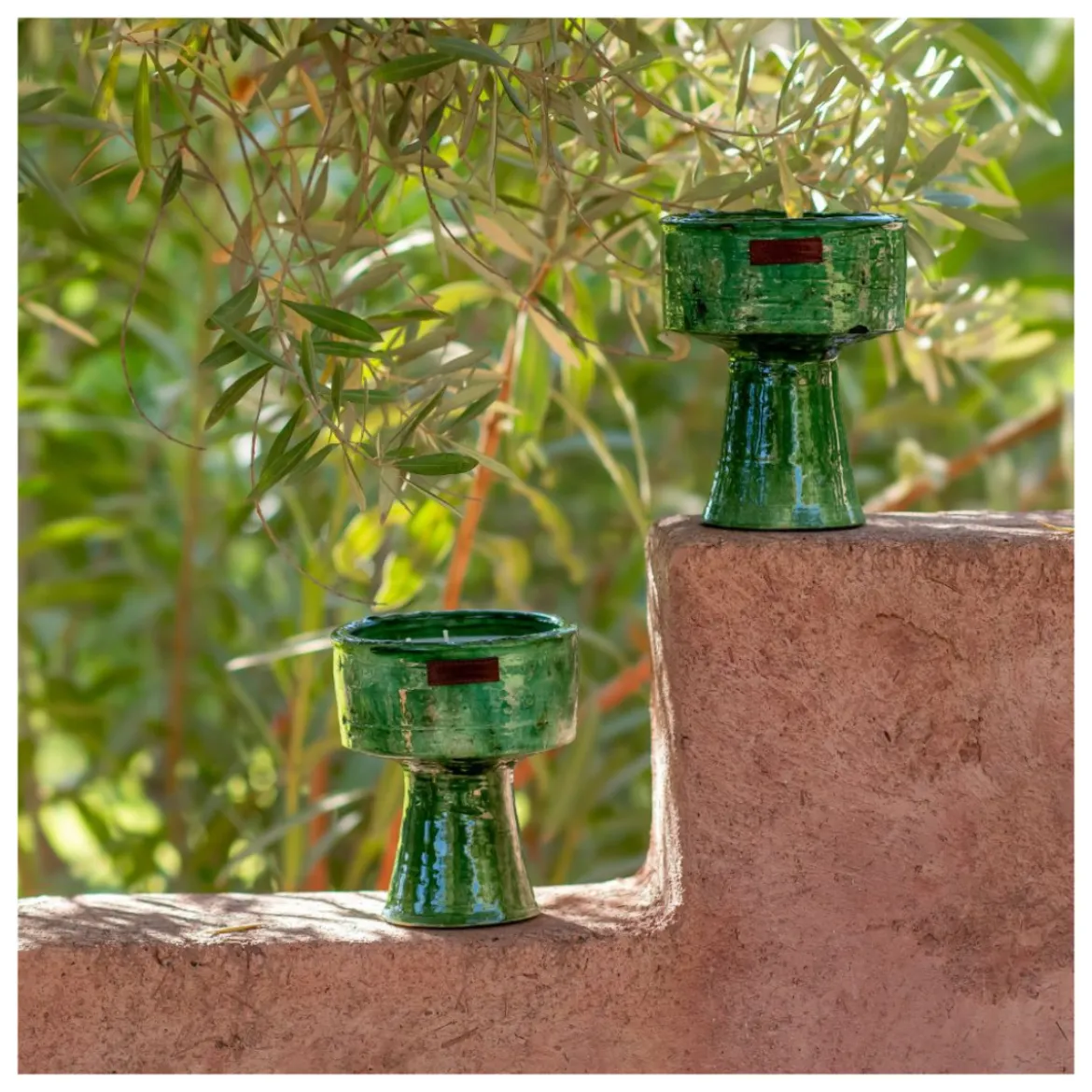 Bougie Coupe Tamegrout - Menthe et Thé Vert