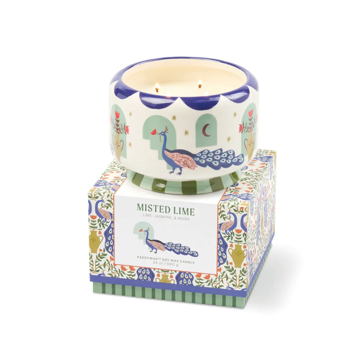 Bougie parfumée A Dopo Peacock - Misted Lime XL