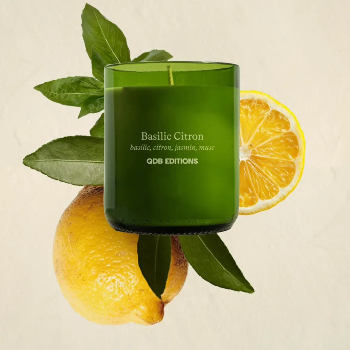 Bougie parfumée - Basilic Citron