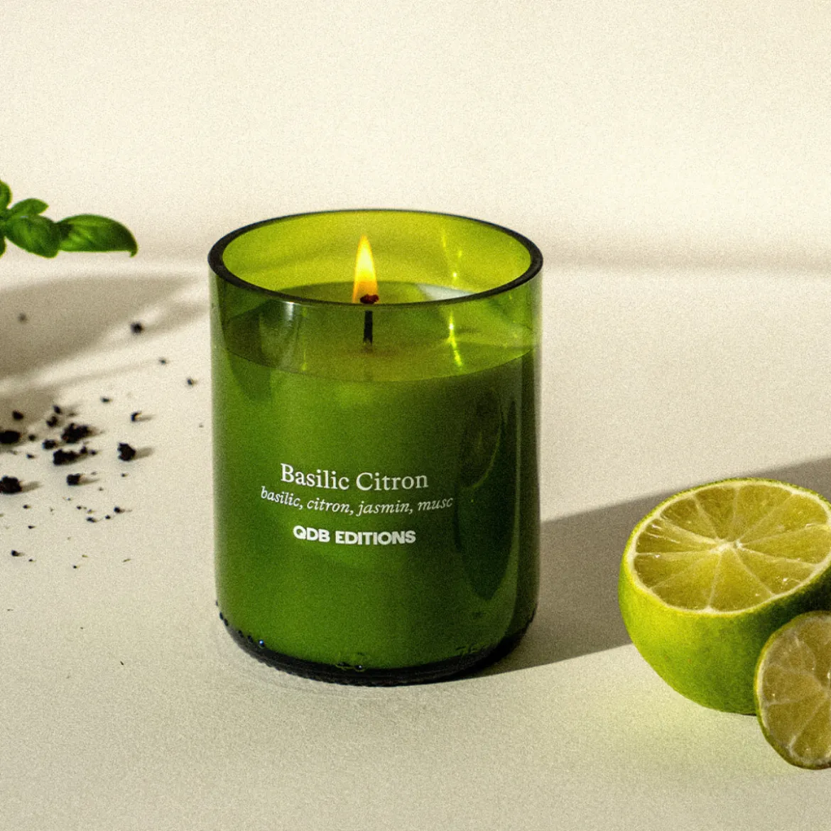 Bougie parfumée - Basilic Citron
