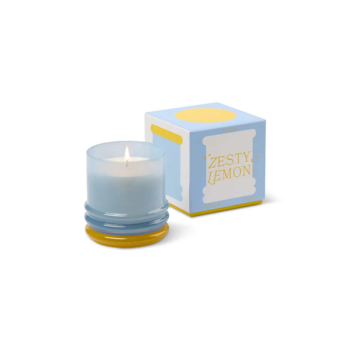 Bougie Stacked Blue and Yellow - Zesty Lemon