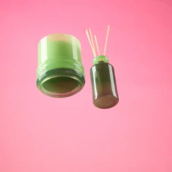 Bougie Stacked Bright Green and Dark Green - Minty Verde