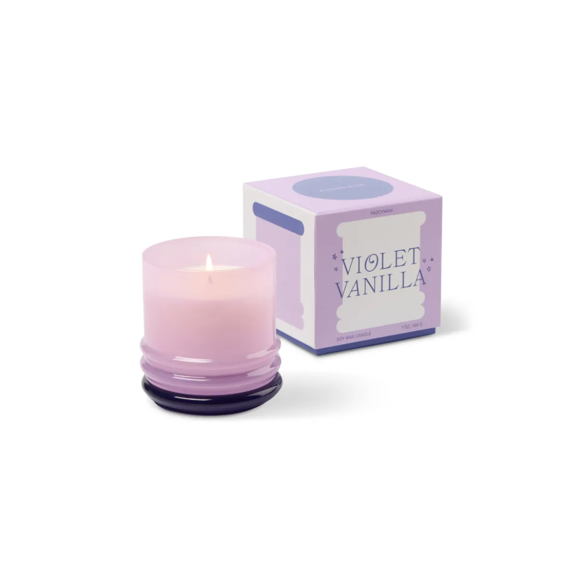 Bougie Stacked Lavender and Dark Purple - Violet Vanilla
