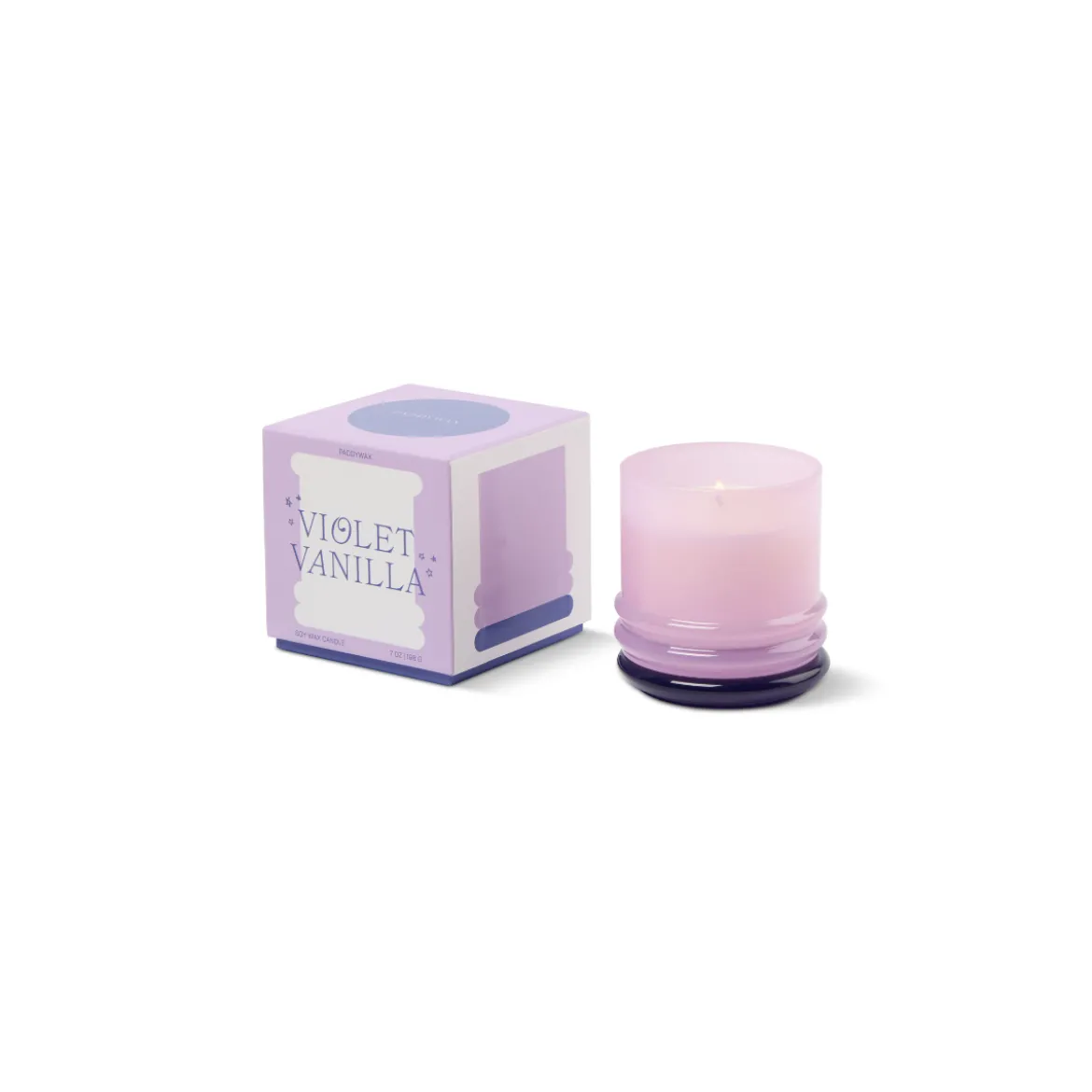 Bougie Stacked Lavender and Dark Purple - Violet Vanilla