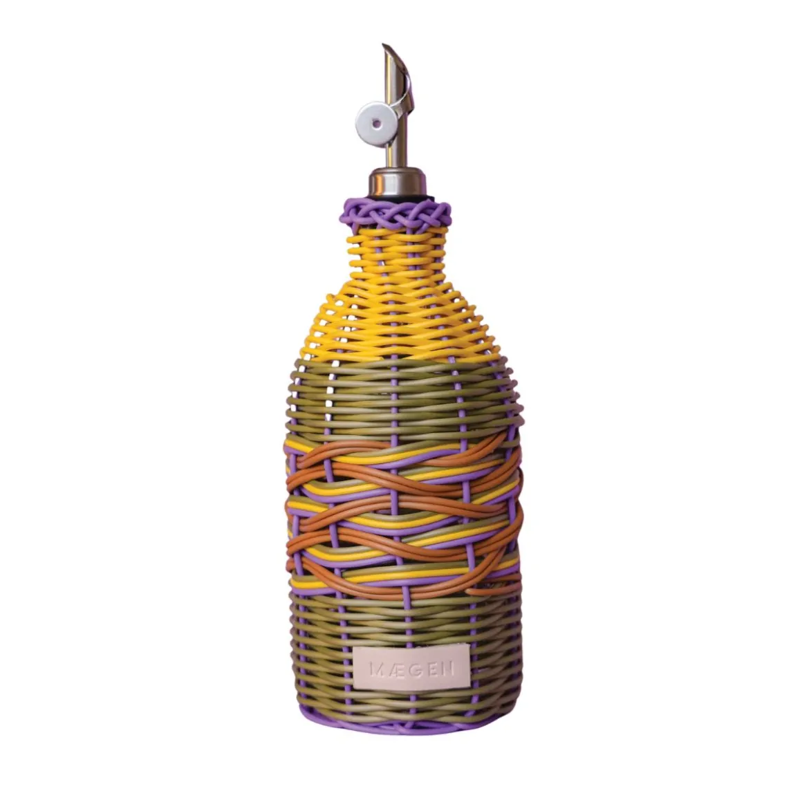 Bouteille à huile tressée