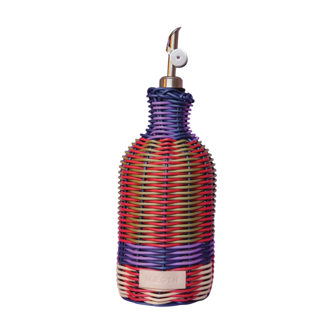 Bouteille à huile tressée
