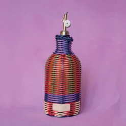 Bouteille à huile tressée