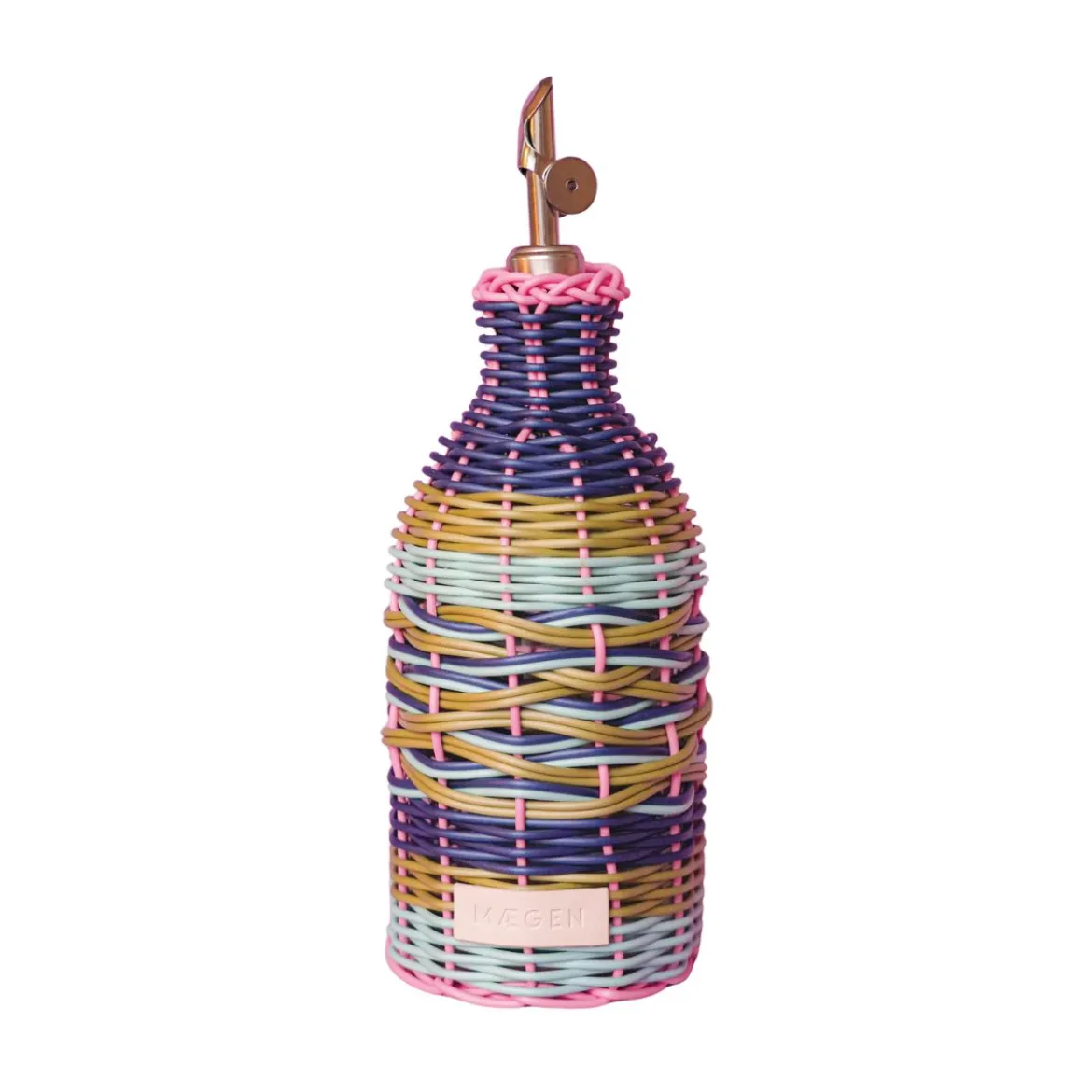 Bouteille à huile tressée