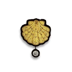 Broche Coquille Saint Jaques Perle S