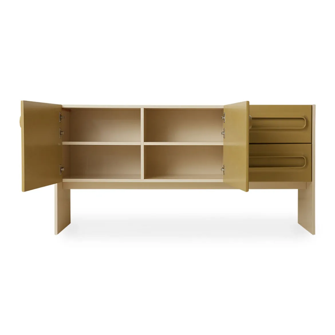 Buffet Space Dresser - 160 x 42 x 80 cm - Sage & Cream