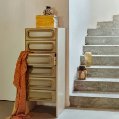 Cabinet Space Drawer - 45 x 40 x 113 cm - Sage & Cream