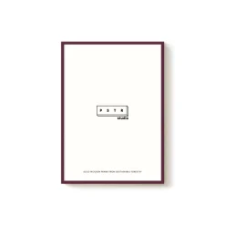 Cadre Bois - Burgundy