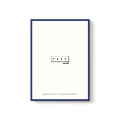 Cadre Bois Chêne - Bleu