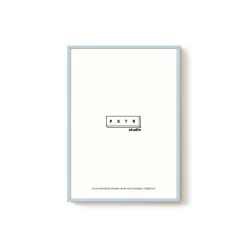 Cadre Bois Chêne - Light Blue