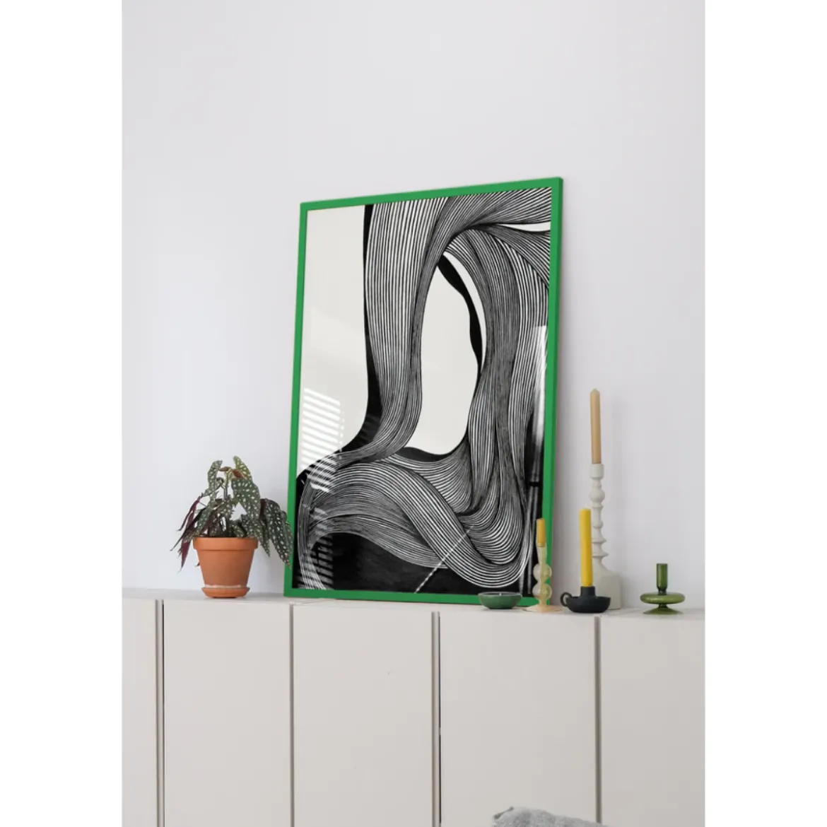 Cadre Bois Chêne - Vert