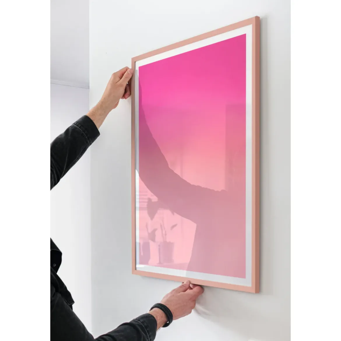 Cadre Bois - Light Pink