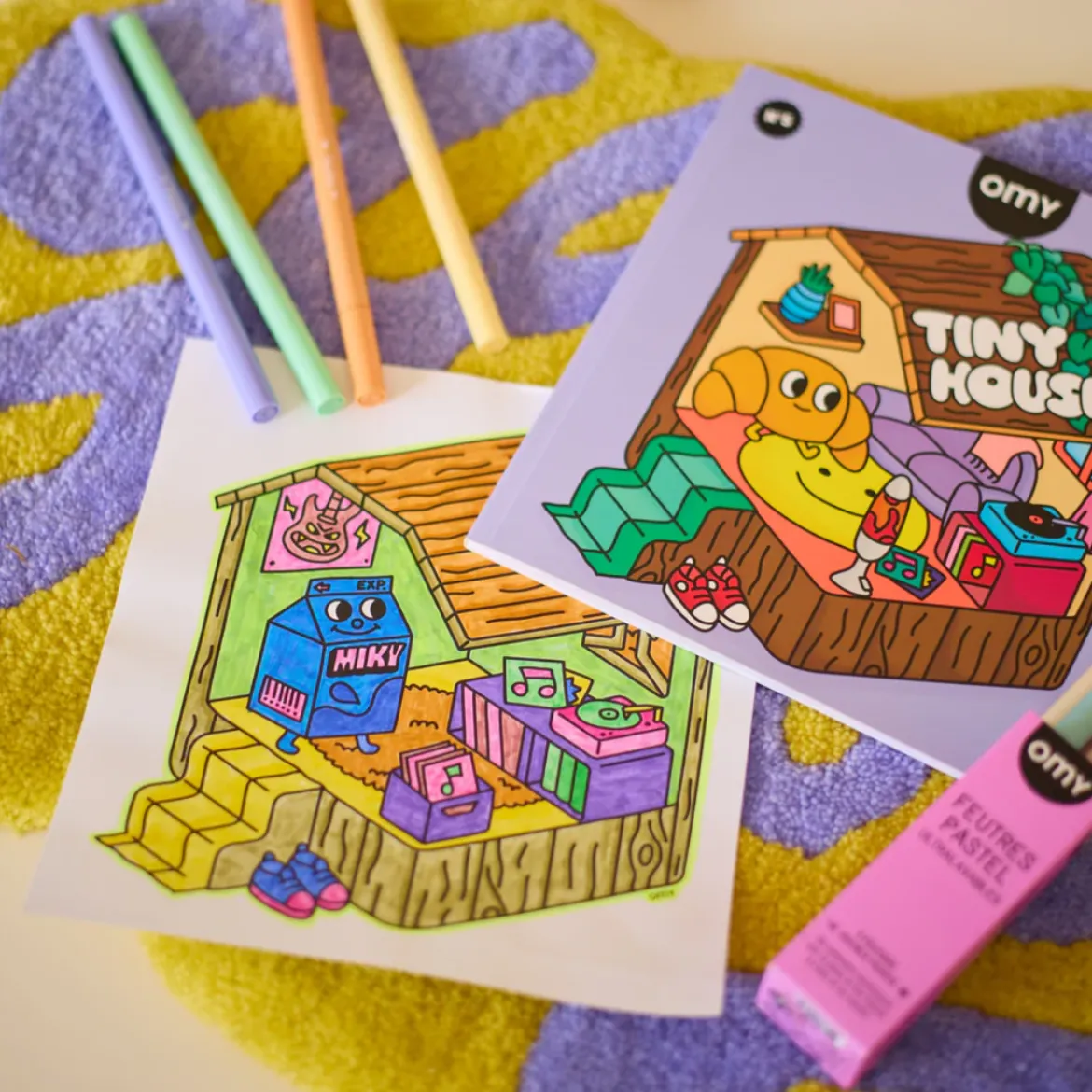 Cahier de coloriage - Cozy Art Tiny House
