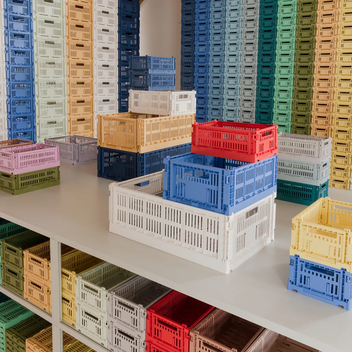 Caisse Crate S - Gris Clair