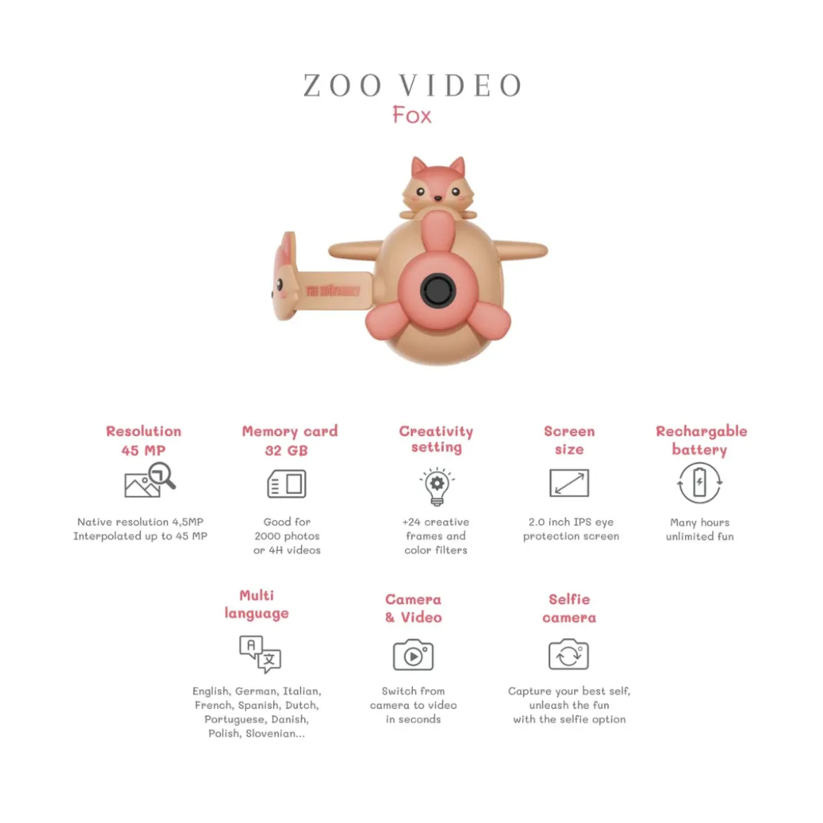 Camera Zoo Vidéo - Renard