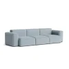 Canapé Mags Soft Low 3 places - Combinaison 1 - Steelcut Trio 713 - Coutures Dark Grey