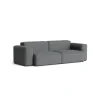 Canapé Mags Soft Low 2.5 places - Combinaison 1 - Steelcut Trio 153 - Coutures Black