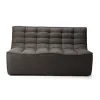 Canapé N701 - 2 Places - Gris foncé