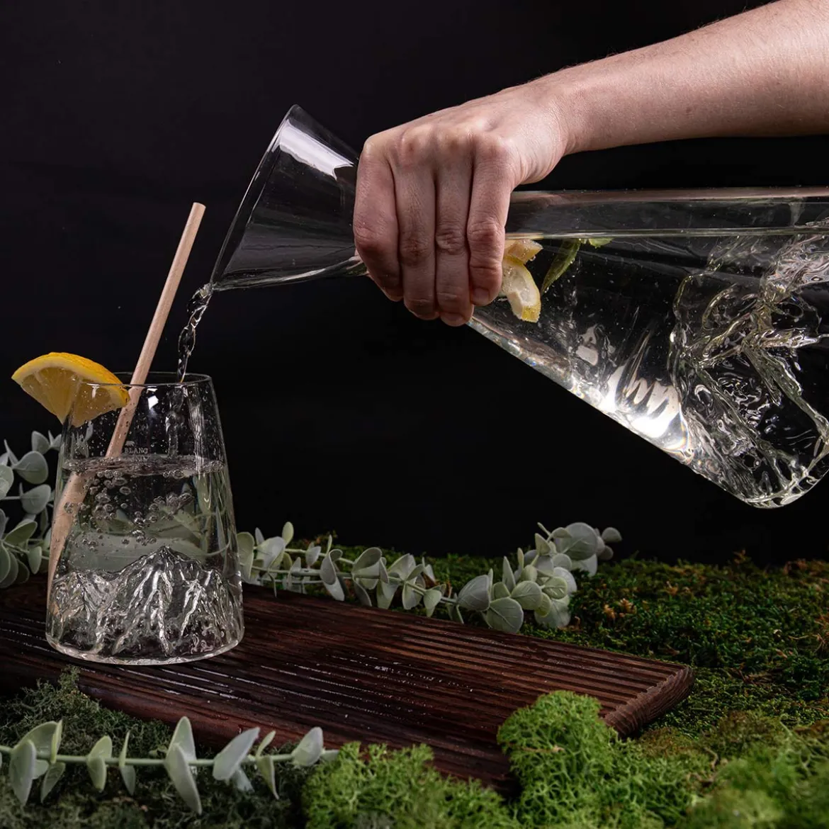 Carafe à Eau Topographique Mont Blanc